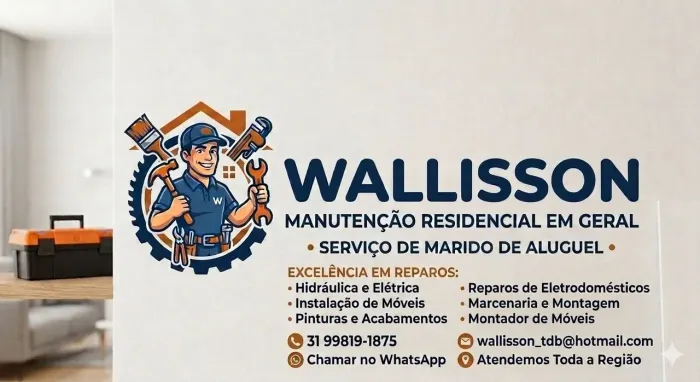 Manutenção residencial, marido de aluguel 