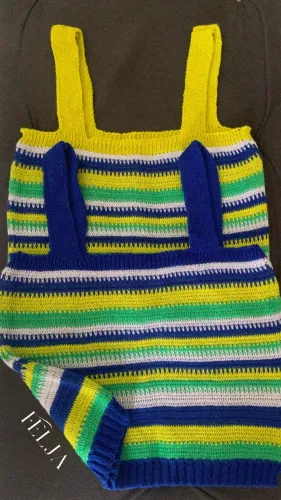 Cropped tricô Brasileirinhos