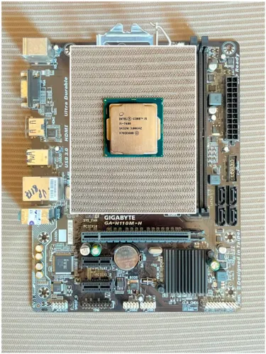 Kit Intel i5-7400 + Placa-Mãe Gigabyte GA-H110M-H DDR4 LGA 1151