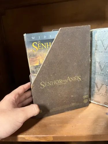 Box Madeira Dvd O Senhor Dos Anéis Trilogia Colecionador (Usado)