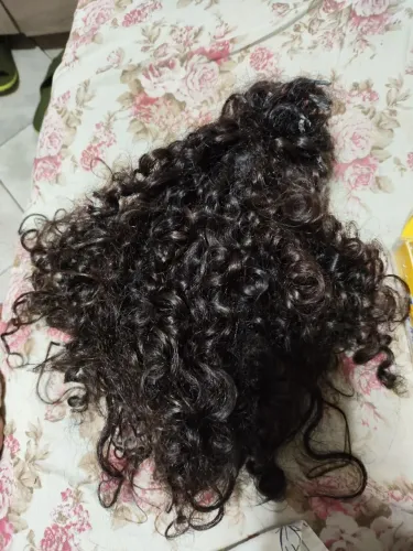 Cabelo Cacheado humano para Mega Hair