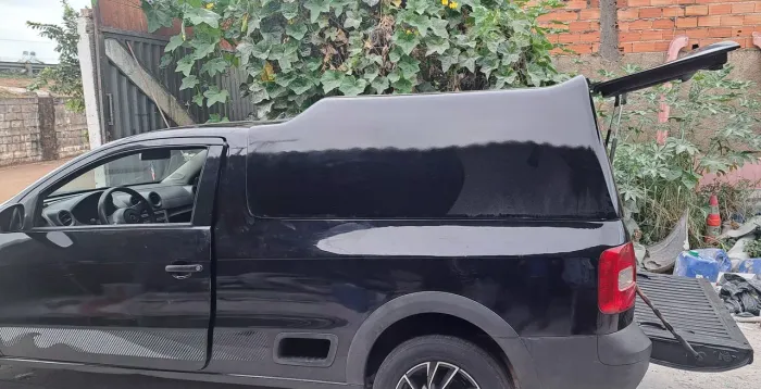 Capota Meio Baú Para Pickup Saveiro Cabine simples 