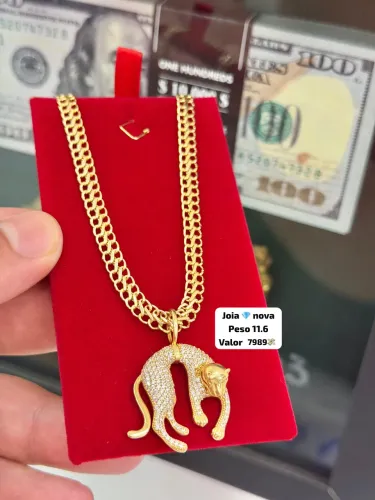 Colar de ouro 18k 11.6g Nova | Certificado de garantia | Loja física