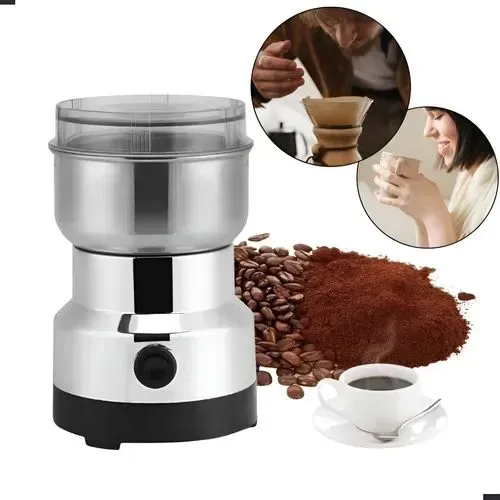 MOEDOR CAFE ELETRICO EM INOX AUTOMATICO TRITURADOR GRAOS 200W SEMENTES.