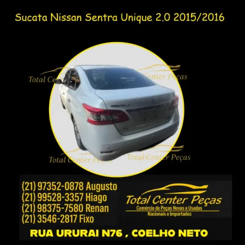 Peças Para Retirada Nissan Sentra Unique 15
