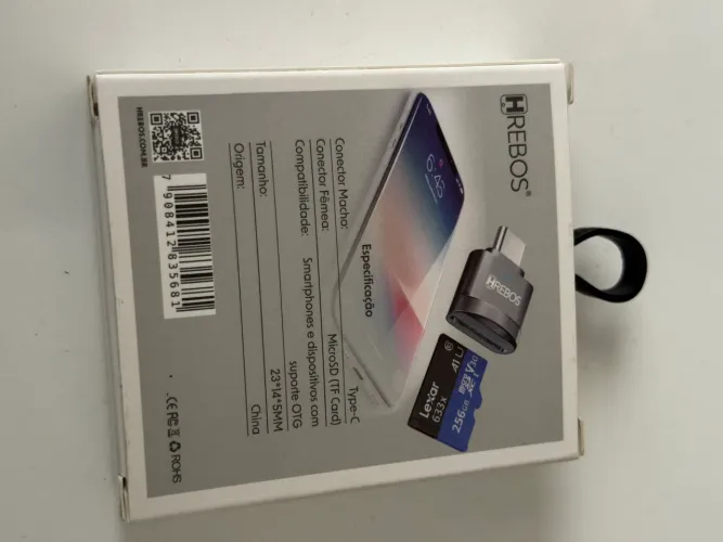 Adaptador tipo C para cartão de memória