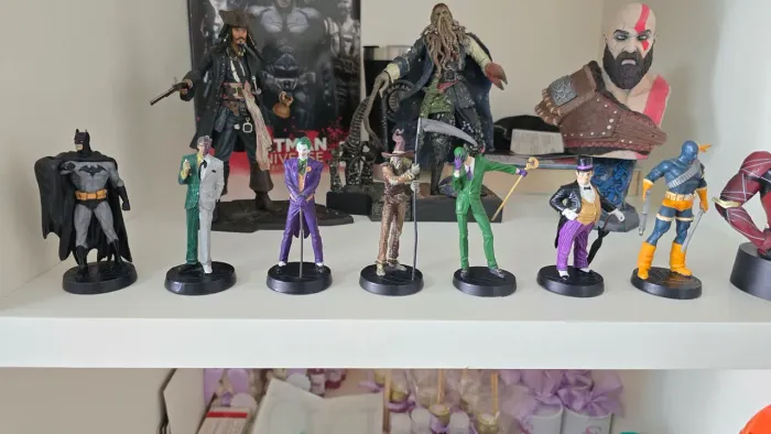 Lote 7 Miniaturas DC Eaglemoss - Batman e Seus Vilões (Coleção Original)