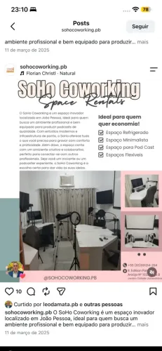 Espaço para coworking e pod cast no jardim cidade universitária 