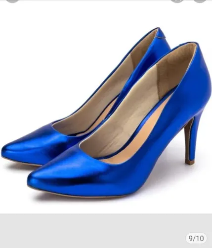 Scapin Social Azul brilhoso e scapin Preto. 