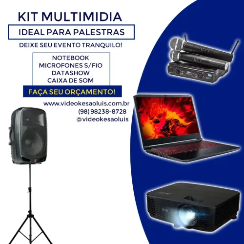 Locação de equipamentos multimídia 