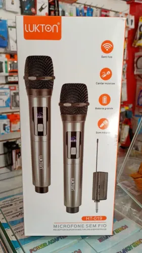 Kit 2 Microfones Sem Fio Profissional Igreja Palestra - Novo