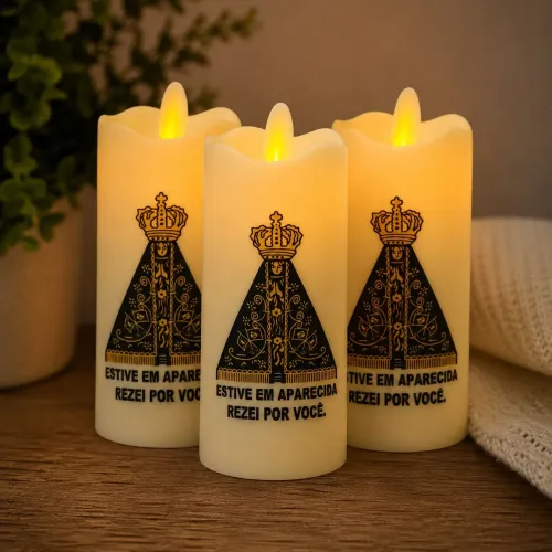 Vela de LED Nossa Senhora Aparecida