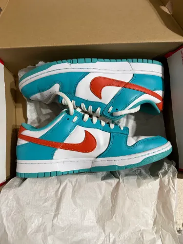 Nike Dunk Low Miami Dolphins Cosmic Clay Dusty Cactus Green (Men's)