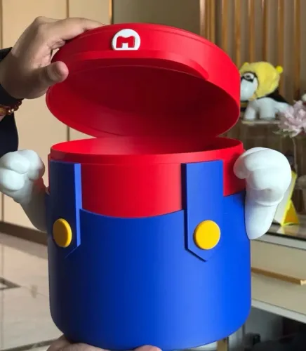 Lixeira Mario bros grande de chao
