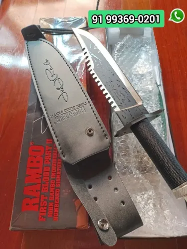 Faca Rambo 2 original master cutlary com certificado e número de série parcelamos 12x