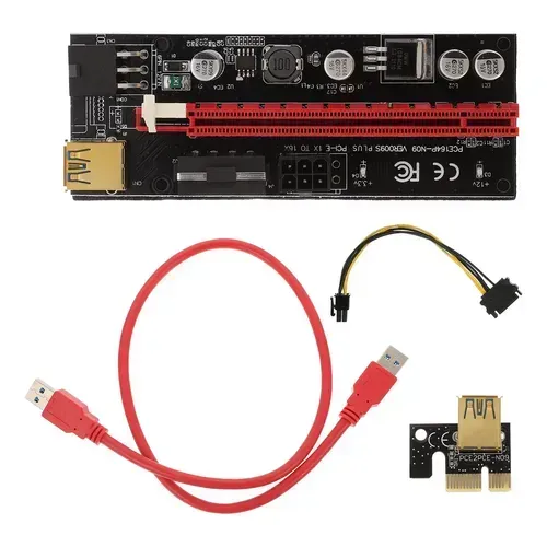 Placa Pci-e Express Riser Ver009s Plus Usb 3.0 Extensor