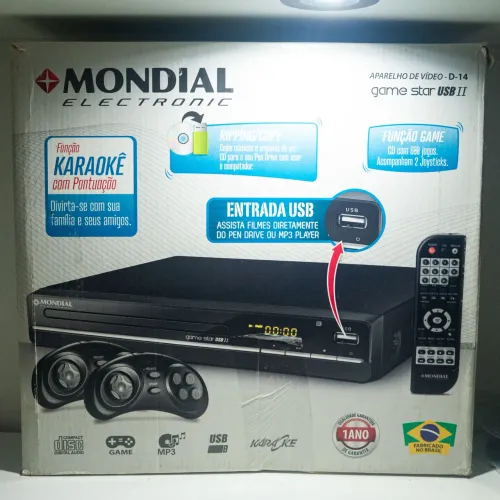 DVD Mondial na caixa