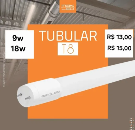 Lâmpada Led Tubolar 9W / 18w
