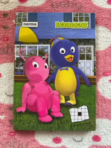 agenda backyardigans quadriculada vintage papelaria anos 2000