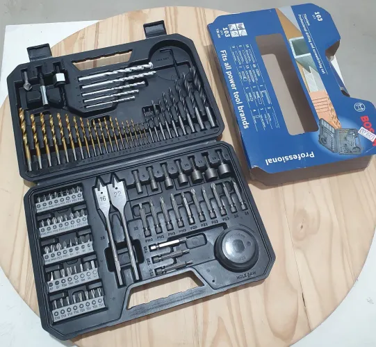 Kit com 103 pçs titanium - bosch