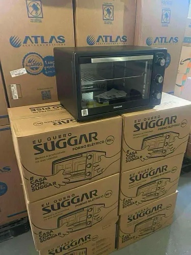 FORNO ELÉTRICO SUGGAR 50 LITROS PRETO NOVO