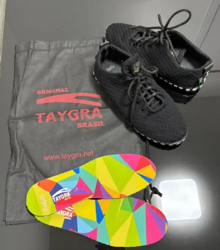 Tênis Taygra Conforto Original Preto Unissex com Brindes