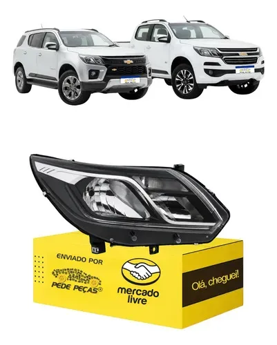 Farol S10 Trailblazer 2017 2018 19 A 2024 C/led C/avaria Ld Direito/passageiro