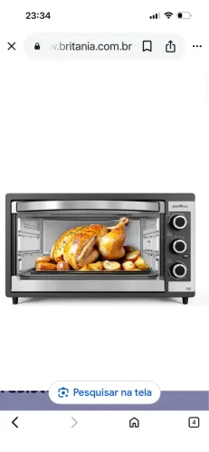 Forno Elétrico Britânia 52 Litros Preto - Dupla Resistência | Novo na Caixa
