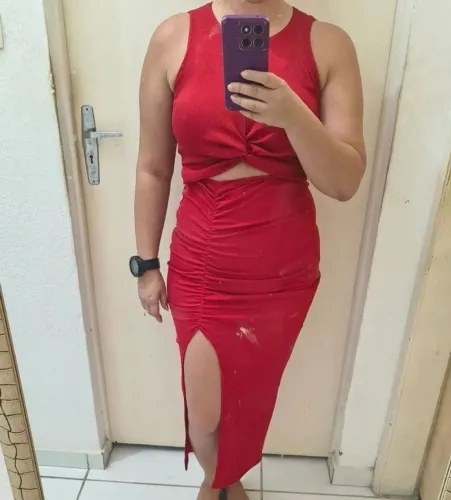 Vestido canelado