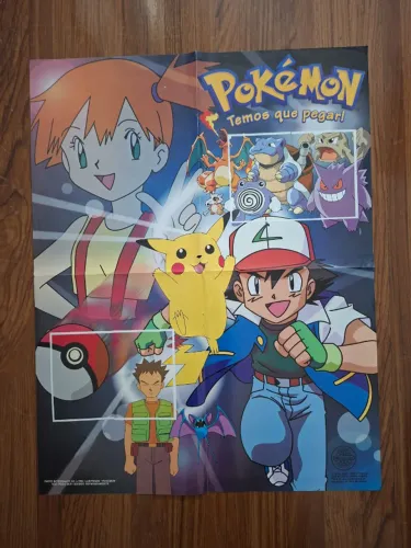 Pôster Pokemon do Álbum de Figurinhas 1 - 1999
