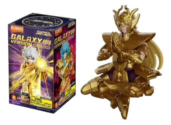 Bonecos Cavaleiros do Zodíaco Blokees Saint Seiya