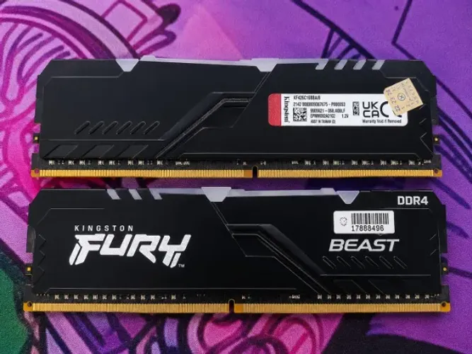 Memória Kingston Fury Beast, RGB, 8GB, 2666mhz