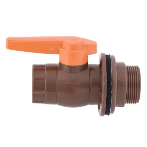 Adaptador com Registro PVC Marrom Roscável e Soldável 1.1/2" 50mm Tigre