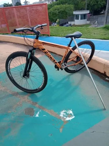 Baike aro 29 rodas de alumínio freio a disco nas duas rodas baike zera use duas vezes!
