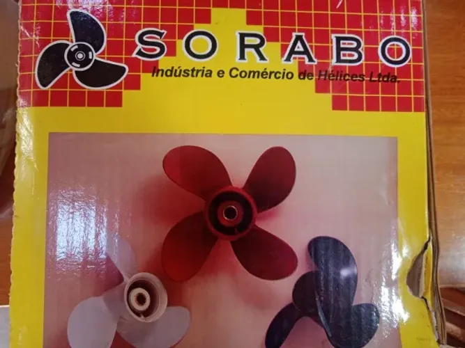 Hélice Sorabo motor de popa Yamaha 25hp e 30hp