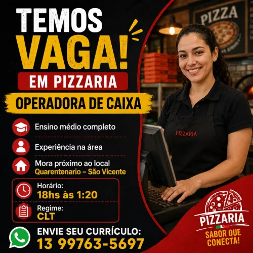 Vaga de operadora de caixa