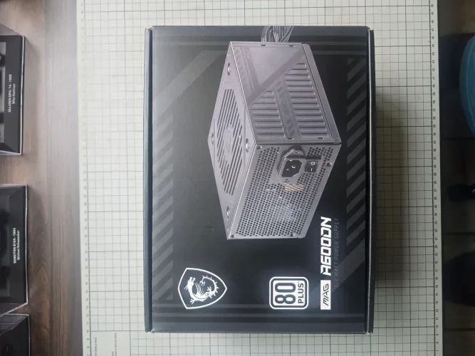 Fonte MSI MAG A600DN 600W 80 Plus - Completa na Caixa
