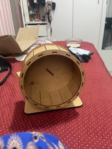 rodinha de mdf para hamster 20cm