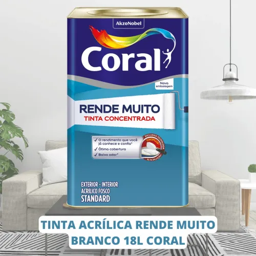 Tinta coral rende muito branco 250 reais 