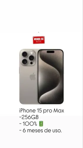 iPhone 15 pro max 256GB (leia a descrição)