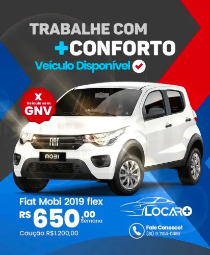 Fiat Mobi Para aluguel