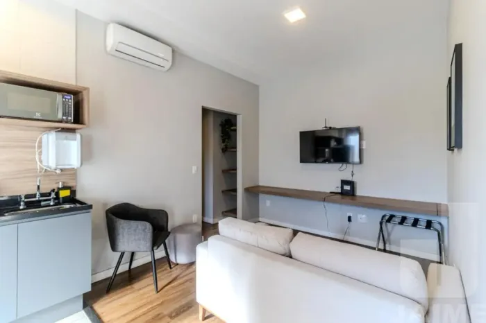 Apartamento com 30m², 1 quarto e 1 vaga em Santa Cecilia