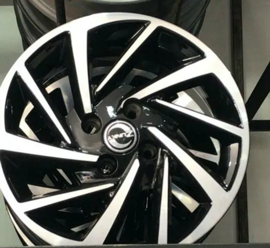 Roda aro 15 zk800 Preta com diamantado VW Virtus 5X100 jogo