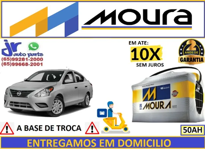 Bateria Moura Nissan Versa 50Ah 12v  