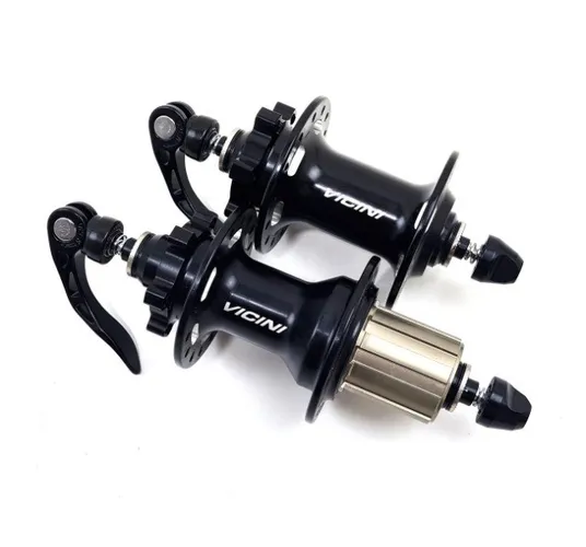 Par de Cubos Vicinitech 28/32 Furos Blocagem 135mm 6 Macaquinhos Padrão Shimano 9105