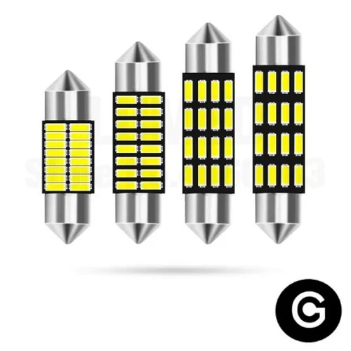 Lampada Led Torpedo Cambus 16 Led 31 36 39 41 Mm
