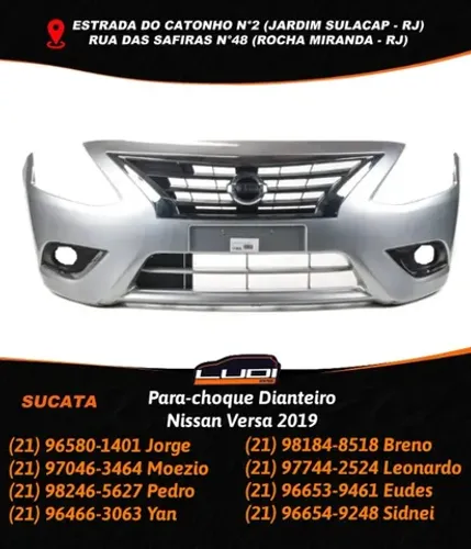 Para-choque Dianteiro Nissan Versa 2019