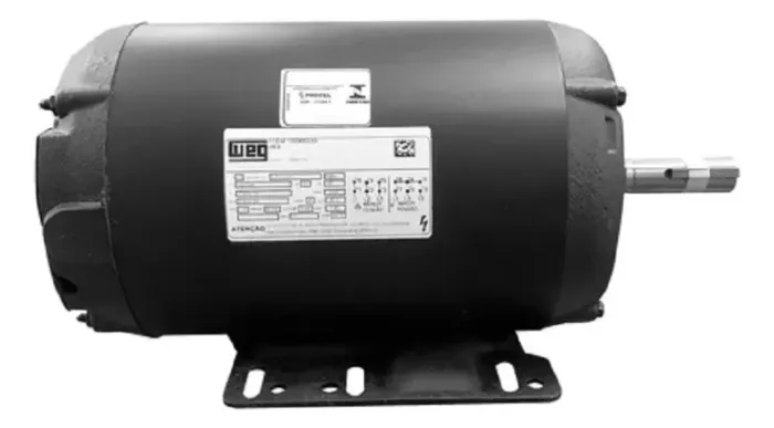 Motor elétrico Weg trifásico 1,5cv 4 pólos (Baixa rotação 1740 rpm)
