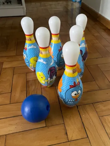 Brinquedo boliche galinha pintatinha