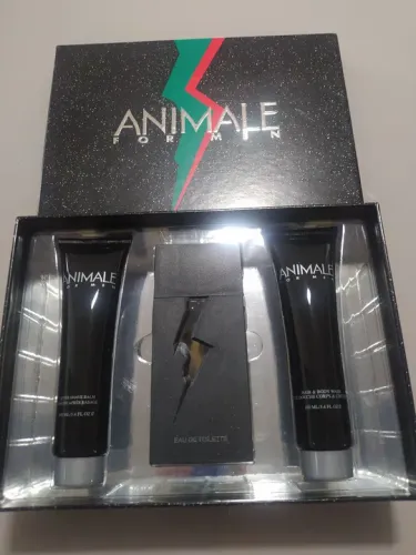 Kit Perfume Animale Masculino - Eau de Toilette + Shave Balm + Hair & Body Wash